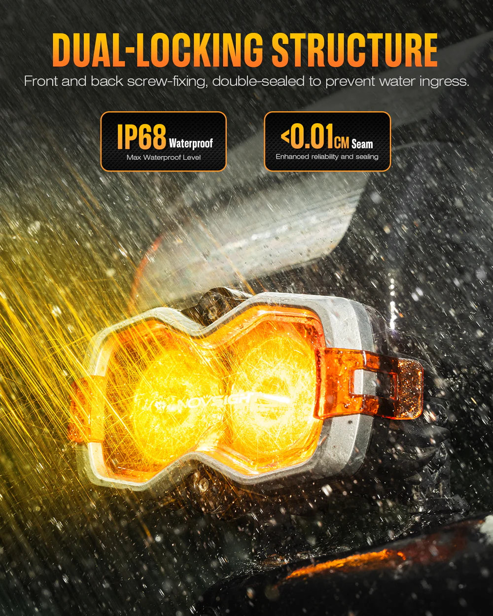 HALO Series 4.5インチ LED Pod Lights with DRL 35W Twin Light Kit System Pair