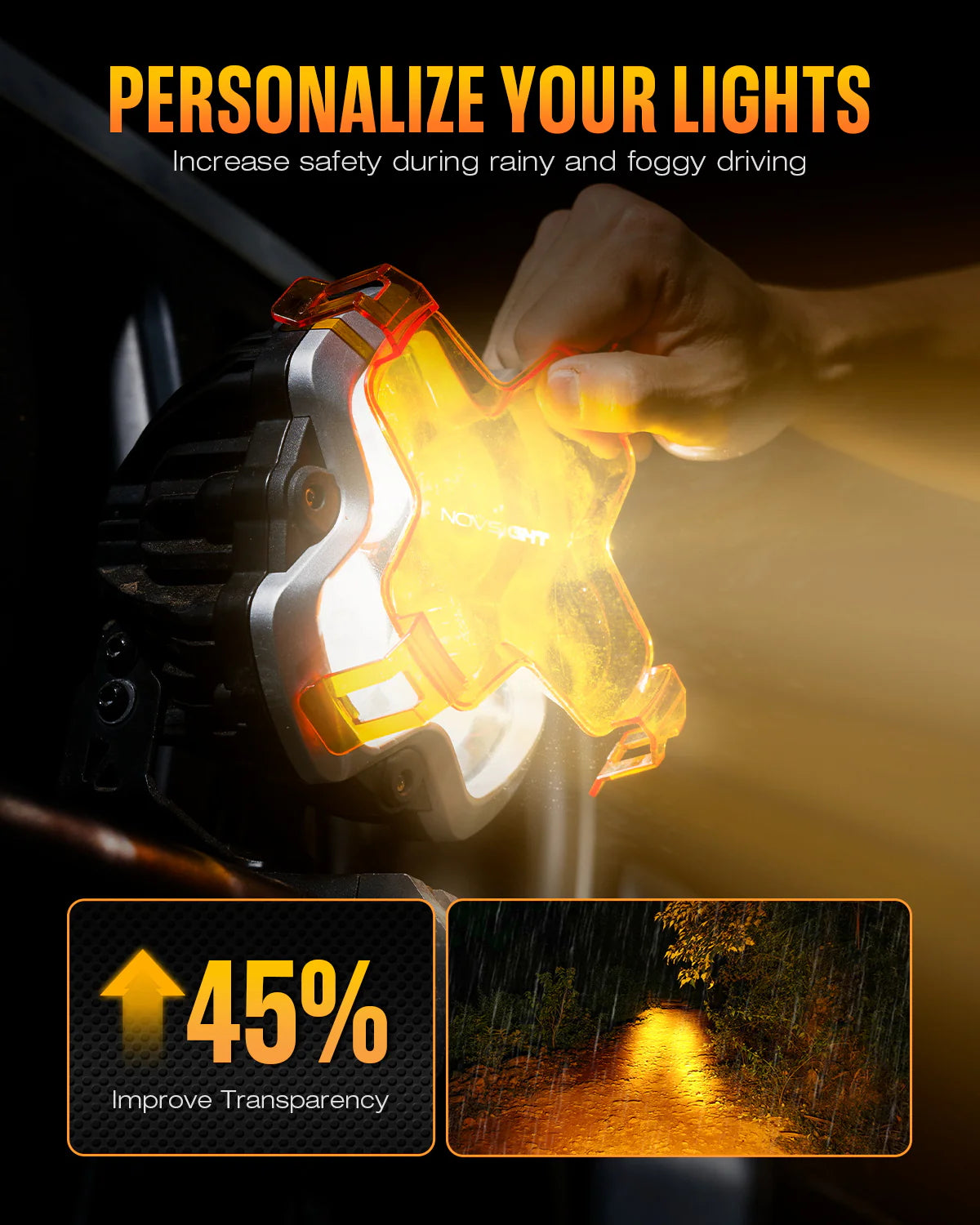 HALO Series 6インチ LED Pod Lights with DRL 60W Twin Light Kit System Pair