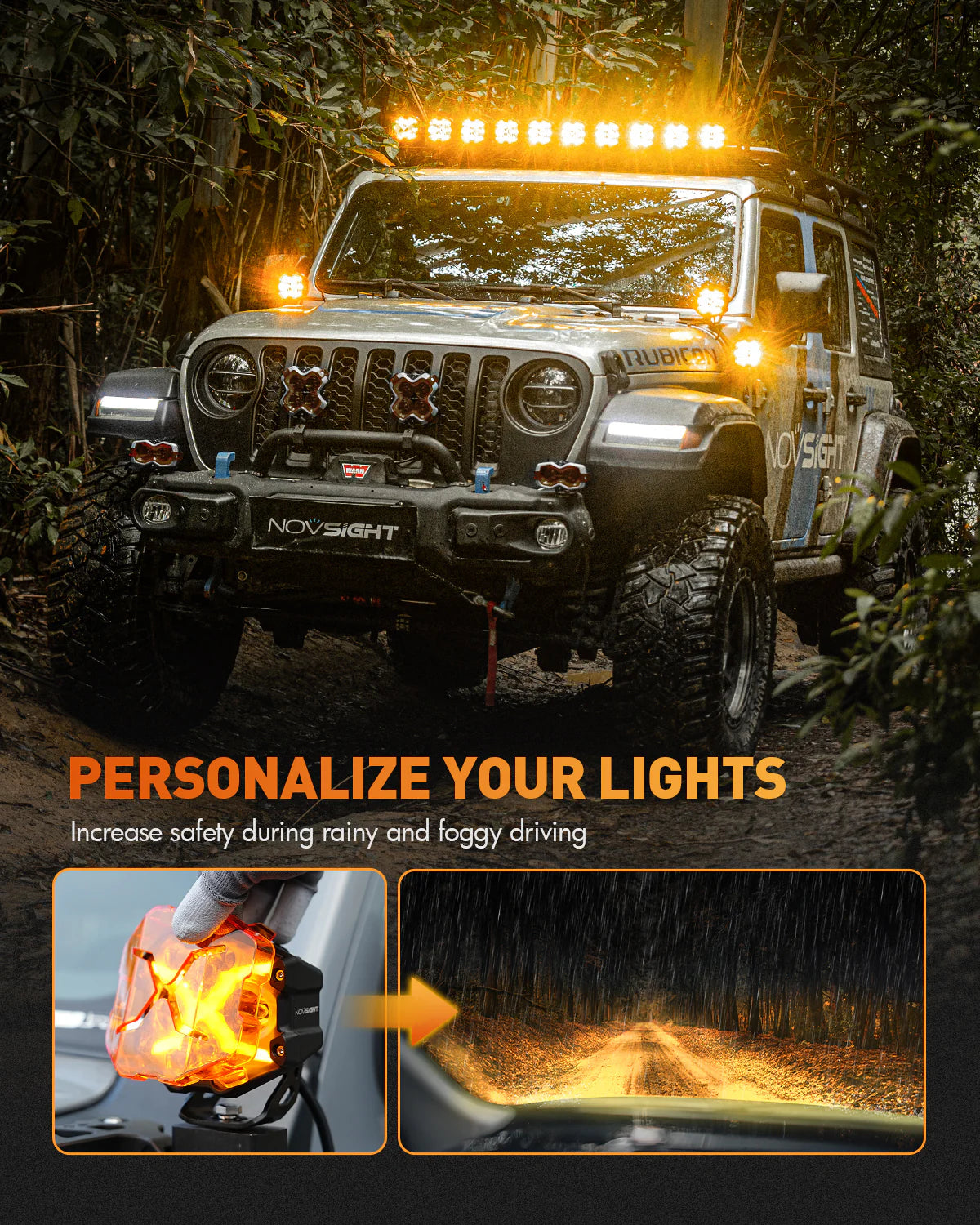 X-Series | 4インチ LED Pod Light X-Line DRL Driving Beam