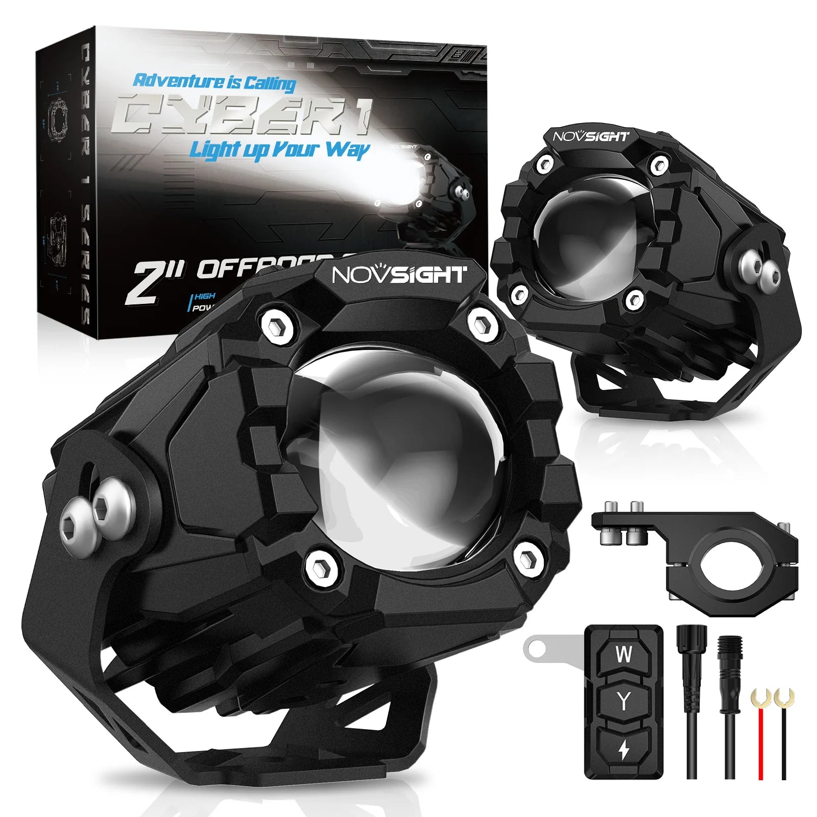 CYBER Series | 2 インチ LED Pods Off-road Motorcycle UTV ATV Driving Lights Multi Modes