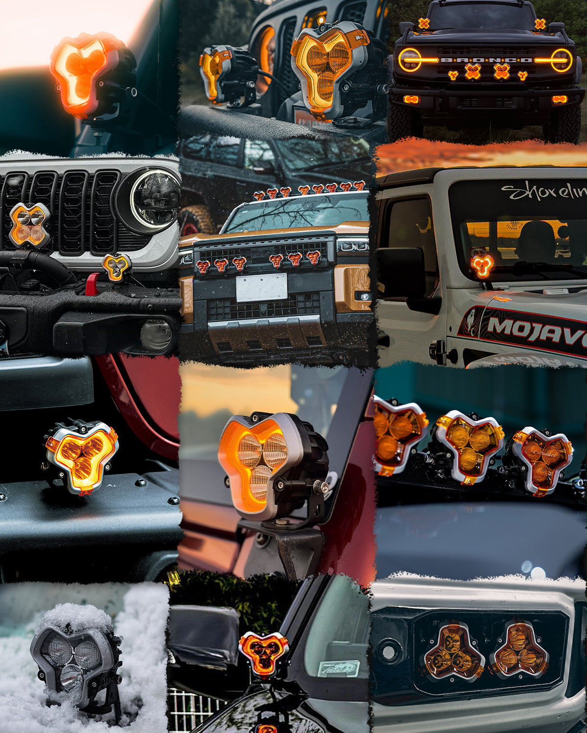 HALO Pro Series 3インチ LED Pod Lights with Dynamic DRL Modes