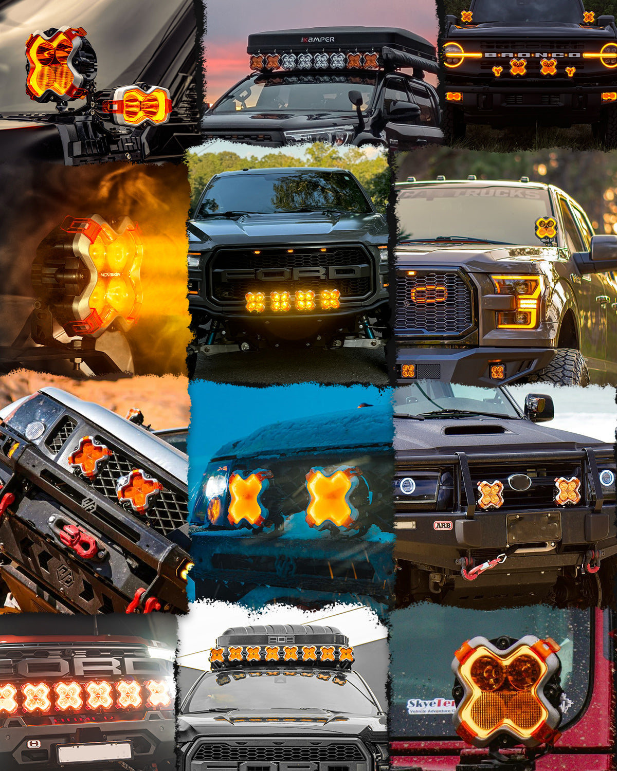 HALO Pro Series 6インチ LED Pod Lights with Dynamic DRL Modes