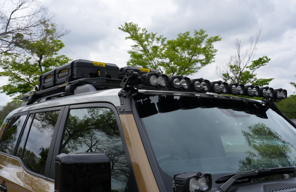 IRURI Roof Light Bar Mounts for Toyota Land Cruiser Prado LC250