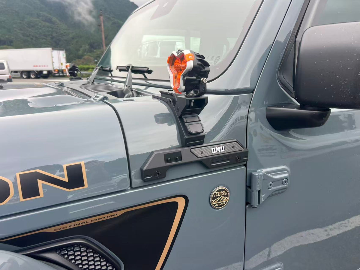 OMU 2018-2026 JEEP WRANGLER JL 392 A-PILLAR LIGHT MOUNT (for 392 and JT Sand Runner / Mojave)A-PILLAR LIGHT MOUNT ブラケット