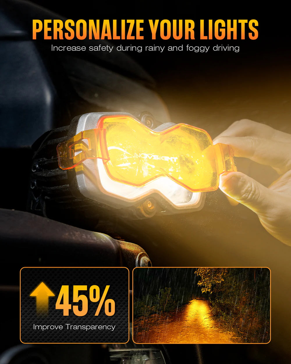 HALO Series 4.5インチ LED Pod Lights with DRL 35W Twin Light Kit System Pair