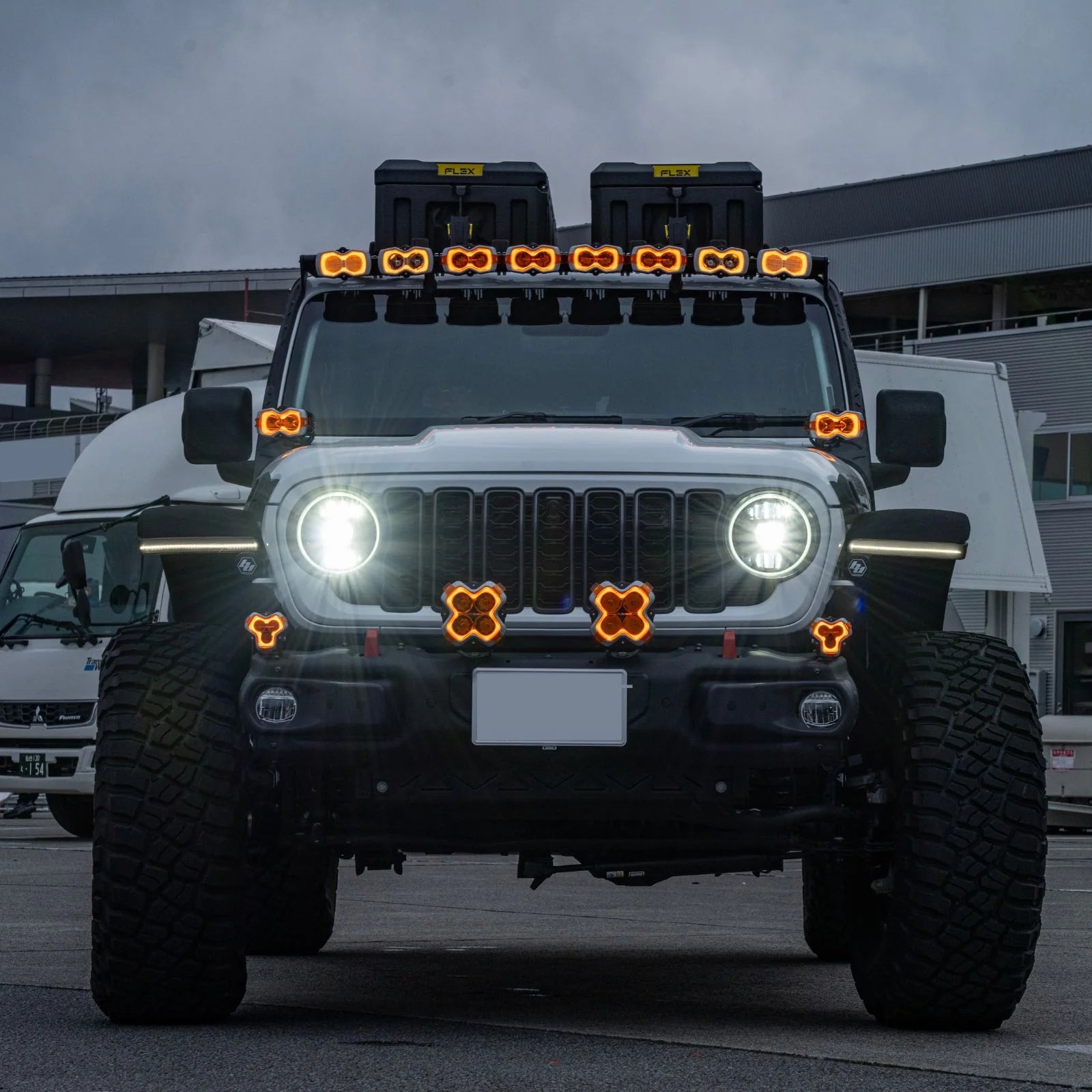 HALO Series 4.5インチ Pod Lights Combined LED Light Bar (52インチ)