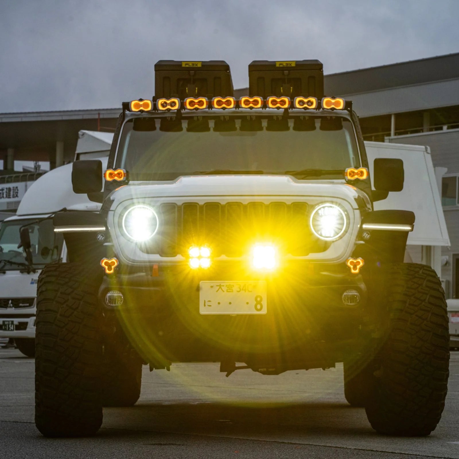 HALO Series 4.5インチ Pod Lights Combined LED Light Bar (52インチ)