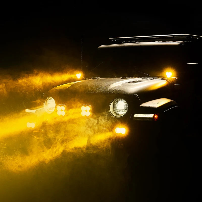 HALO Series 3インチ LED Pod Lights with DRL 48W Twin Light Kit System Pair