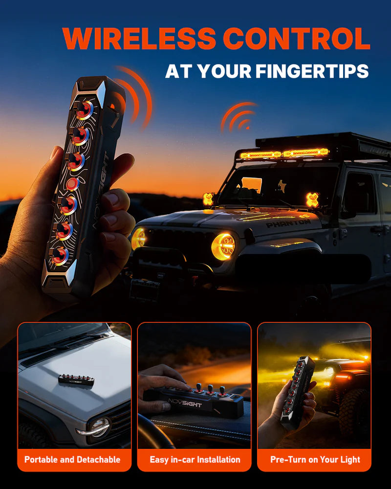 CYBER Series 6ギャング Toggle Switch Wireless-Control