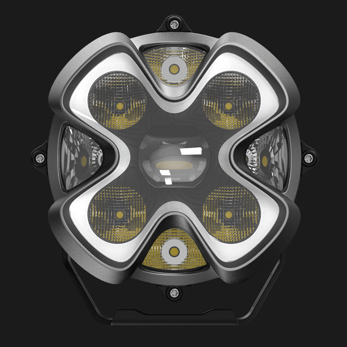 HALO Pro Series 8インチ LED Pod Lights with Dynamic DRL Modes