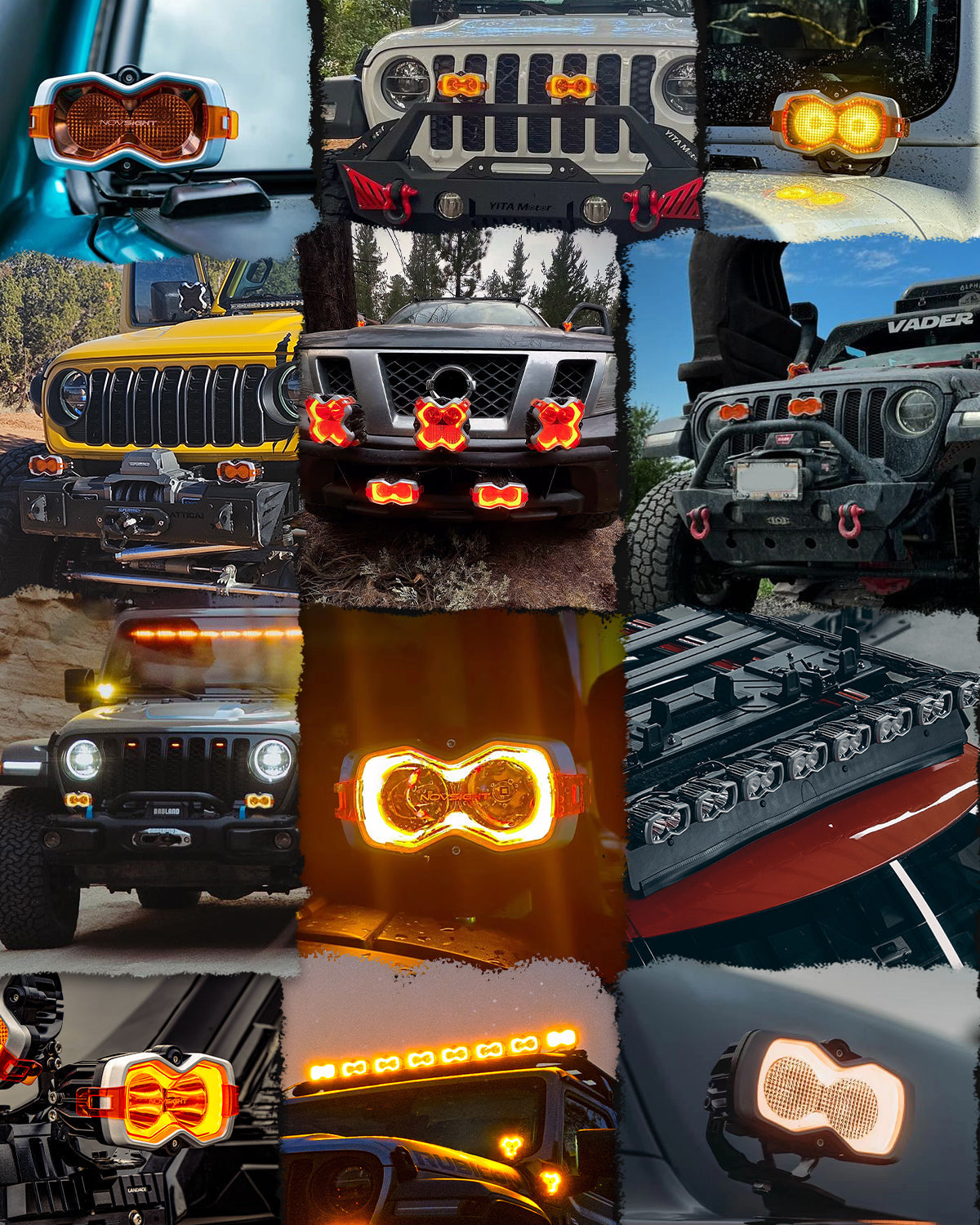 HALO Pro Series 4.5インチ LED Pod Lights with Dynamic DRL Modes