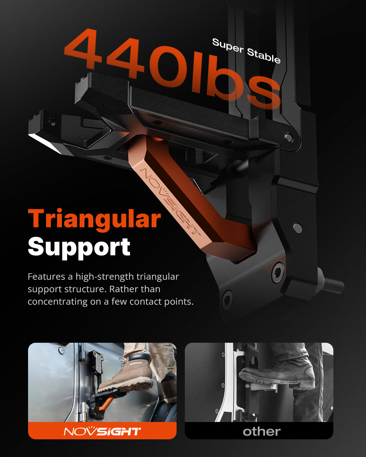 Side Door Step Folding Foot Pedal For Jeep Wrangler JL/JK 2007～